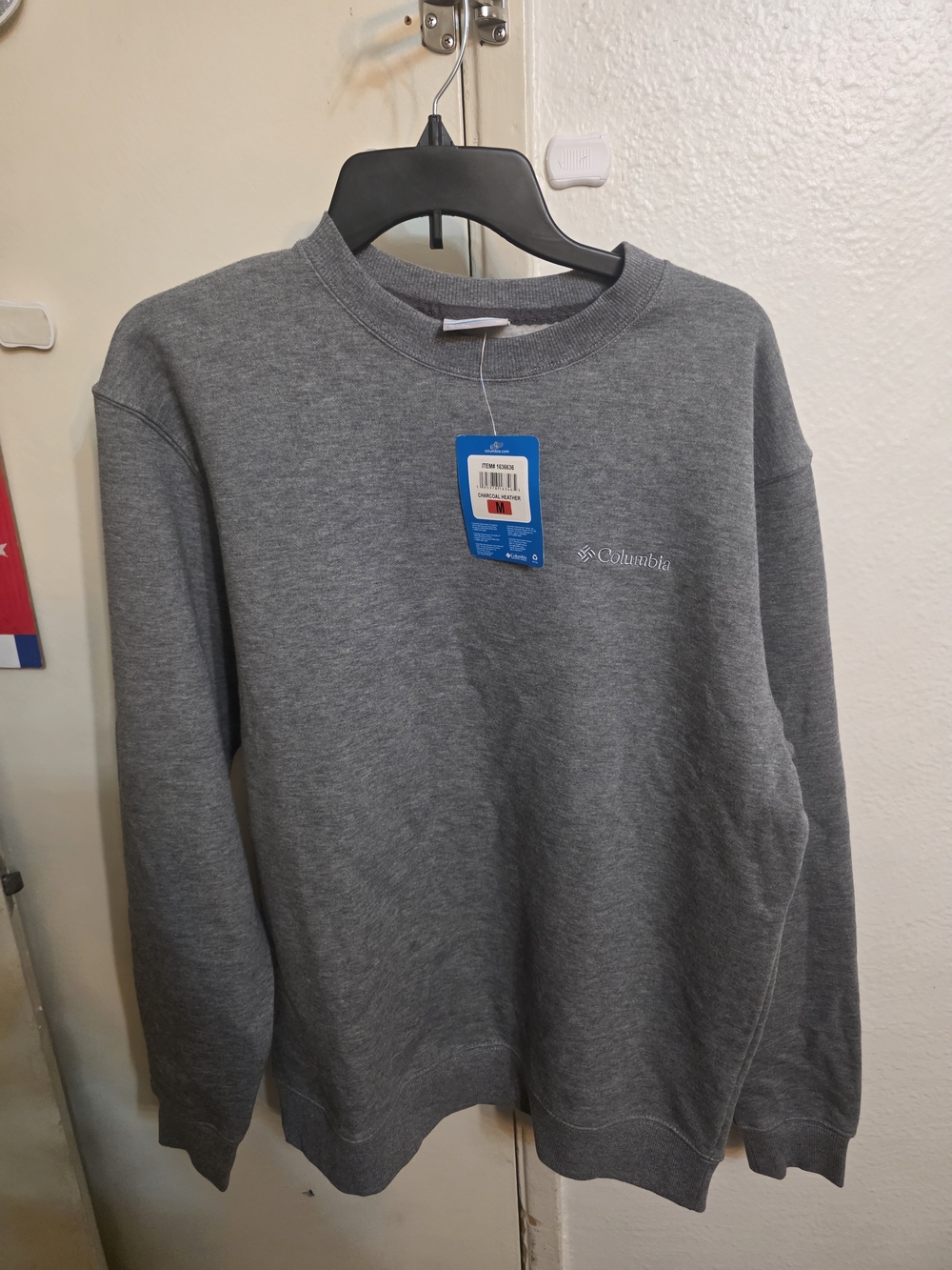 Columbia Men's Heather Gray Crewneck Sweatshirt